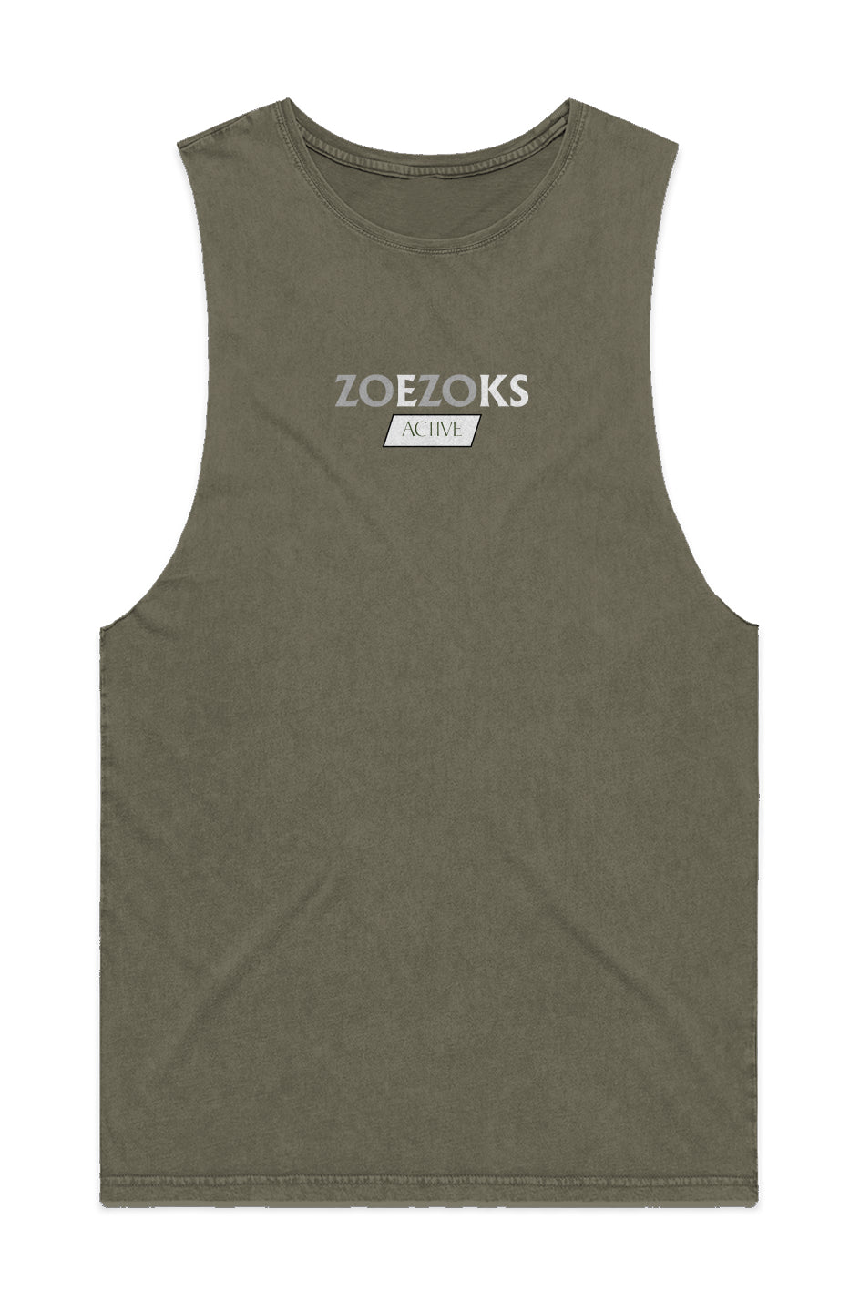 Zoezoks Men Stone Wash Barnard Tank
